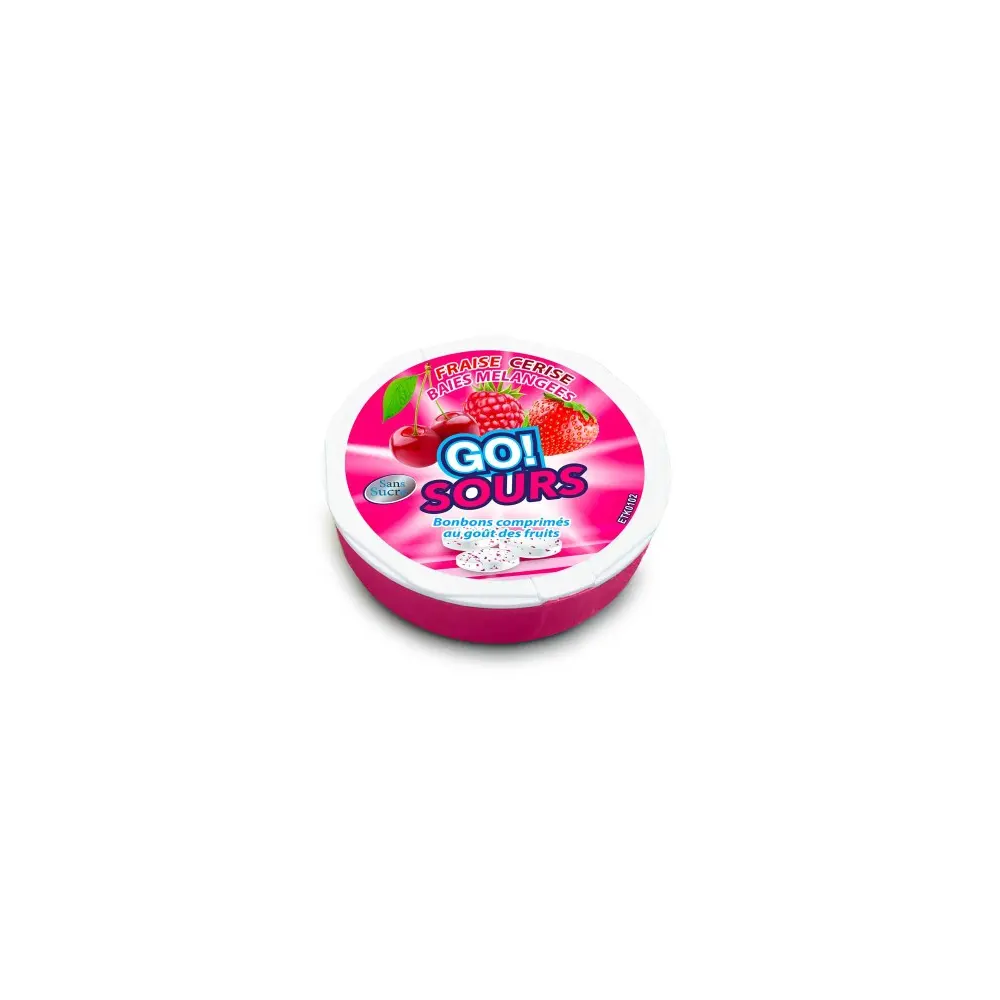 Go Red Sours Sugar-Free Strawberry & Cherry Mints_42 g