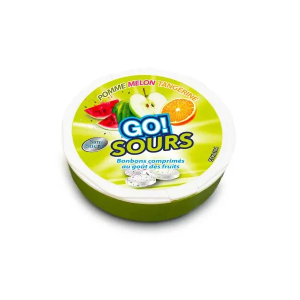 Pastilles sans sucre Go Yellow Sours Pomme Melon Tangerine_42 g