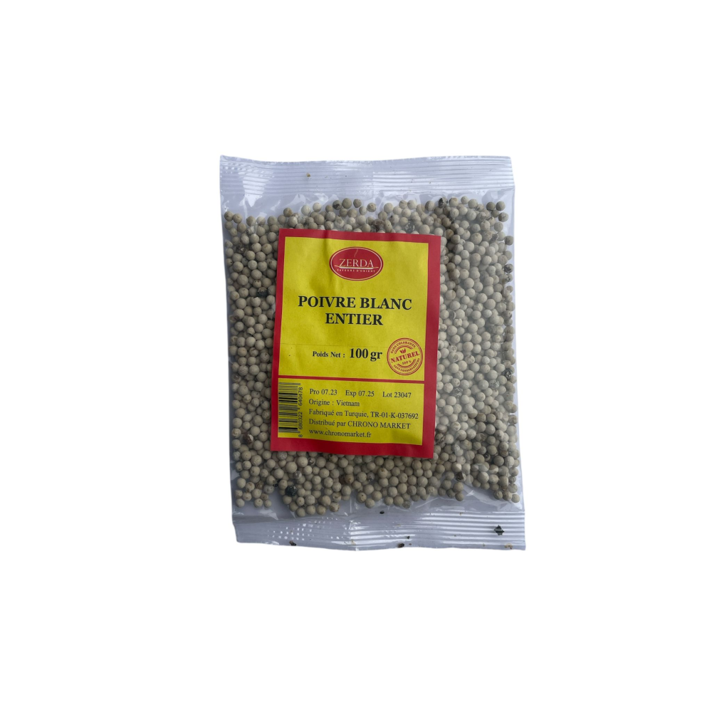 White Pepper Whole 100g 20P wholesale