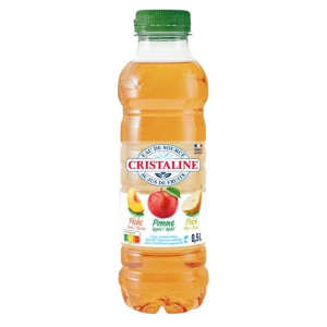 Apfel-Birne-Pfirsich-Saft 50cl Cristaline grosshandel