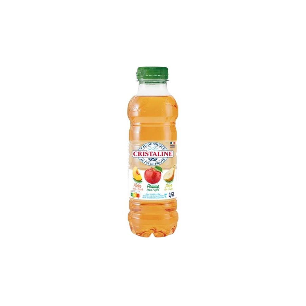 Apfel-Birne-Pfirsich-Saft 50cl Cristaline grosshandel