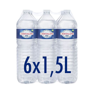 grossiste Eau de source 6*1,5l Cristaline Europe