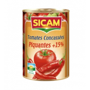 Zerkleinerte Tomaten mit...