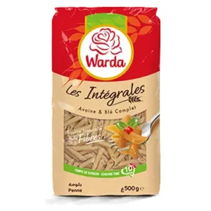 grossiste Penne intégrale 500g  Warda Europe