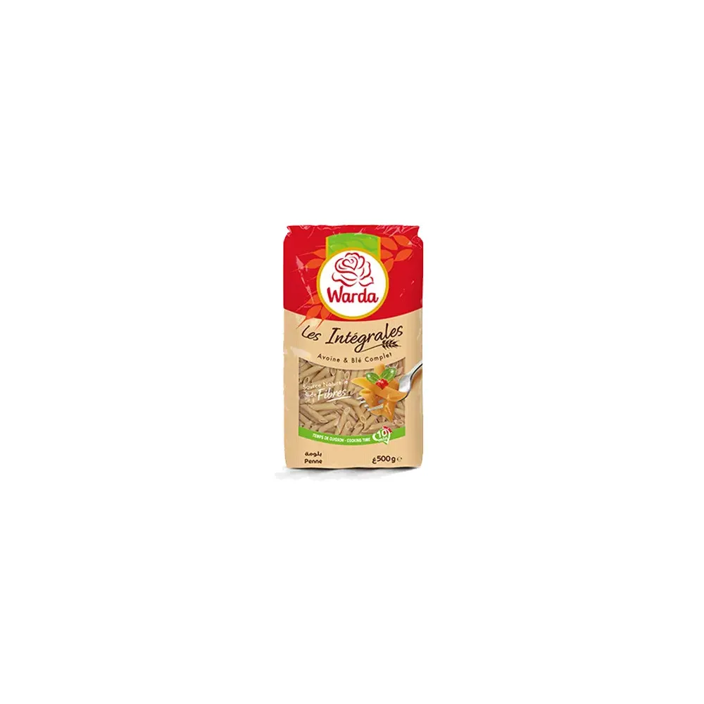 grossiste Penne intégrale 500g  Warda Europe