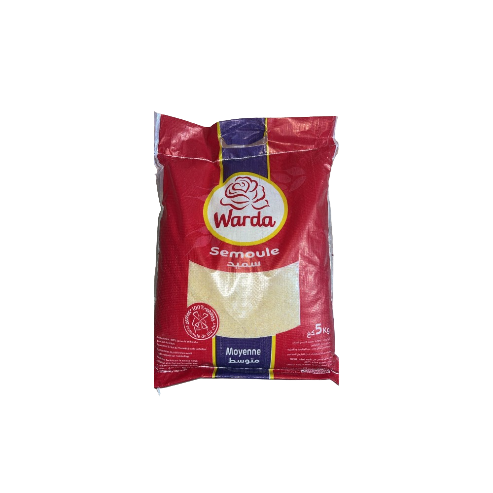 Medium Semolina _ 5Kg_Warda wholesale